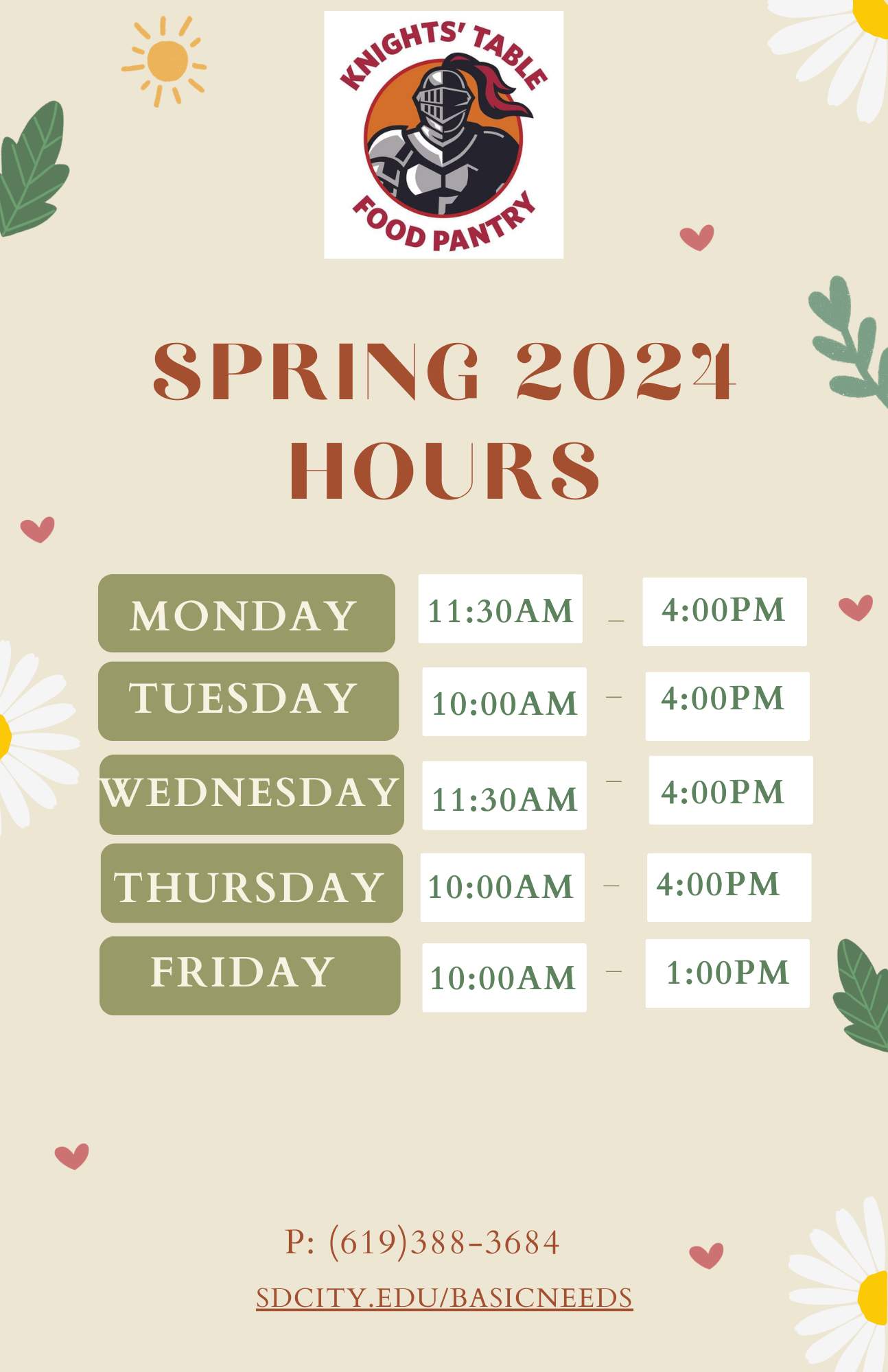 Knights' Table Food Pantry